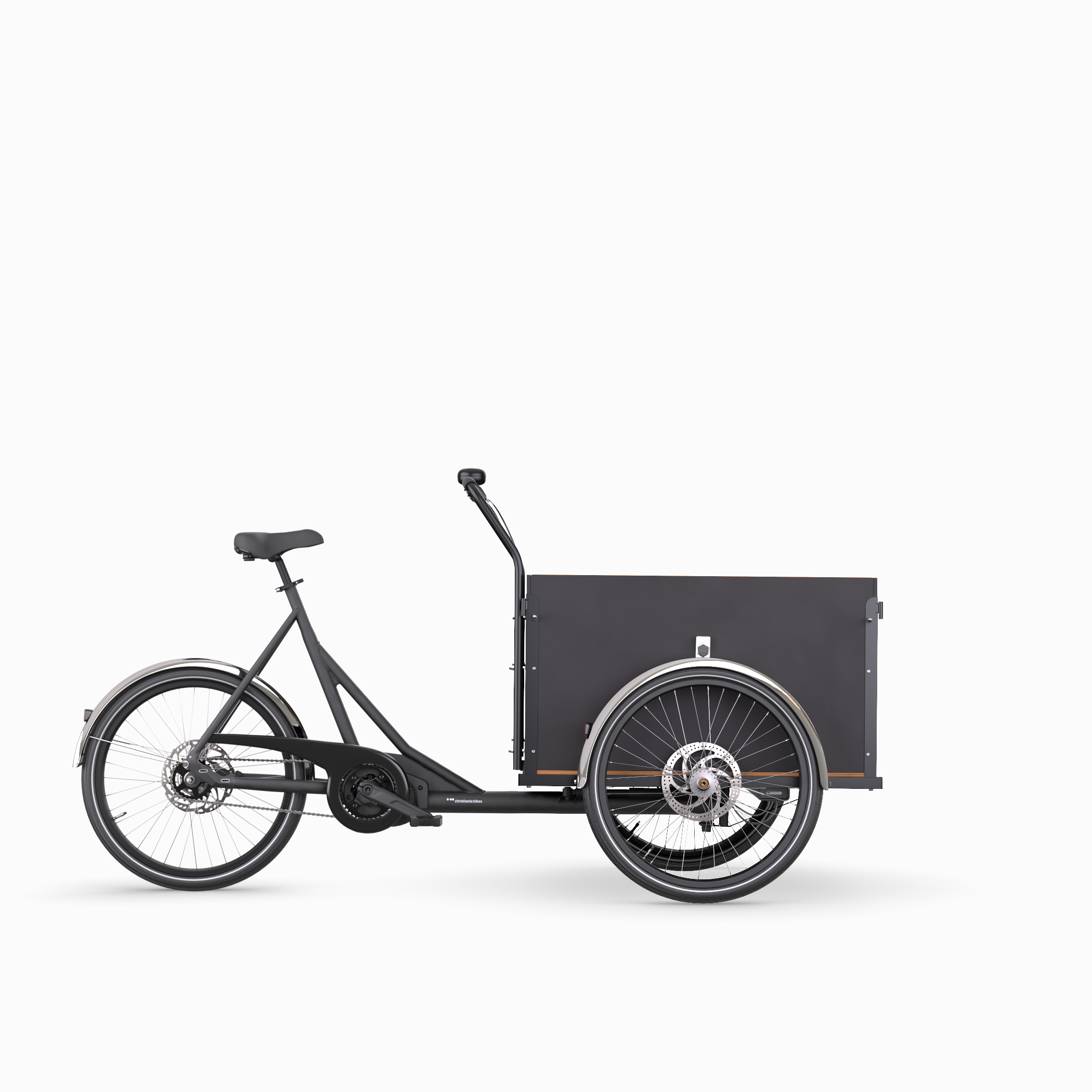 Christiania bikes model M1 with Straight 4 seater box in matt finish