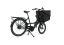 A black Bicicapace Classicona cargo bike