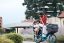 Woman with children on a Bicicapace E Classicona bike