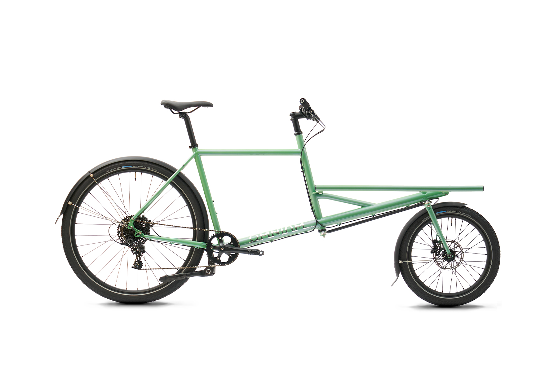 Intergalactic Guacamole colored Omnium Cargo v3 bike