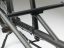 Close up of the frame of a pirate black Omnium Cargo v3 bike