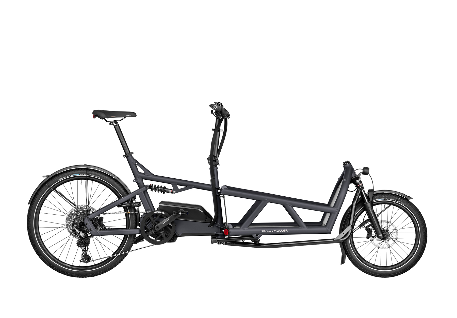 Coal grey matt Riese and Muller Load4 60 Touring cargo bike