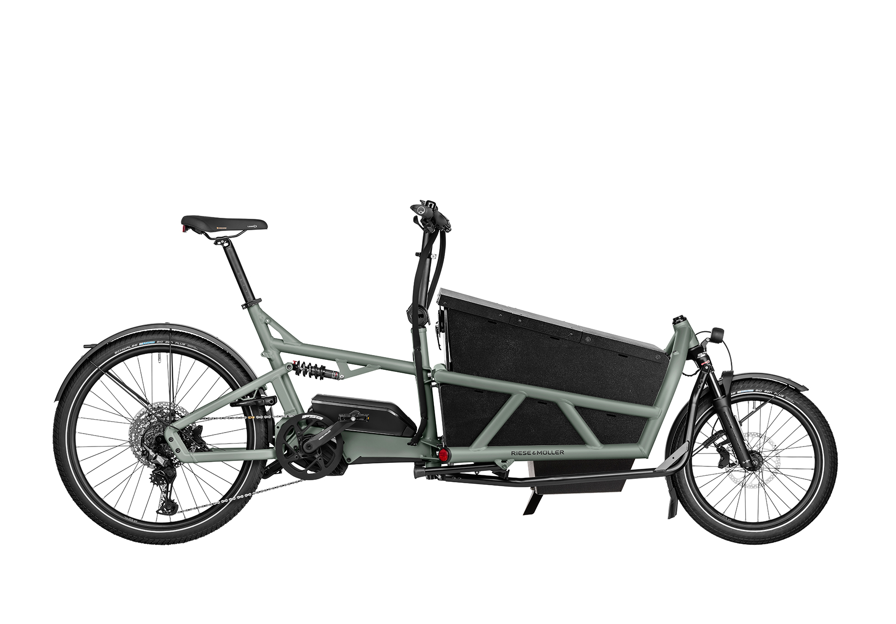 Tundra grey matt Riese and Muller Load4 60 Touring cargo bike with box