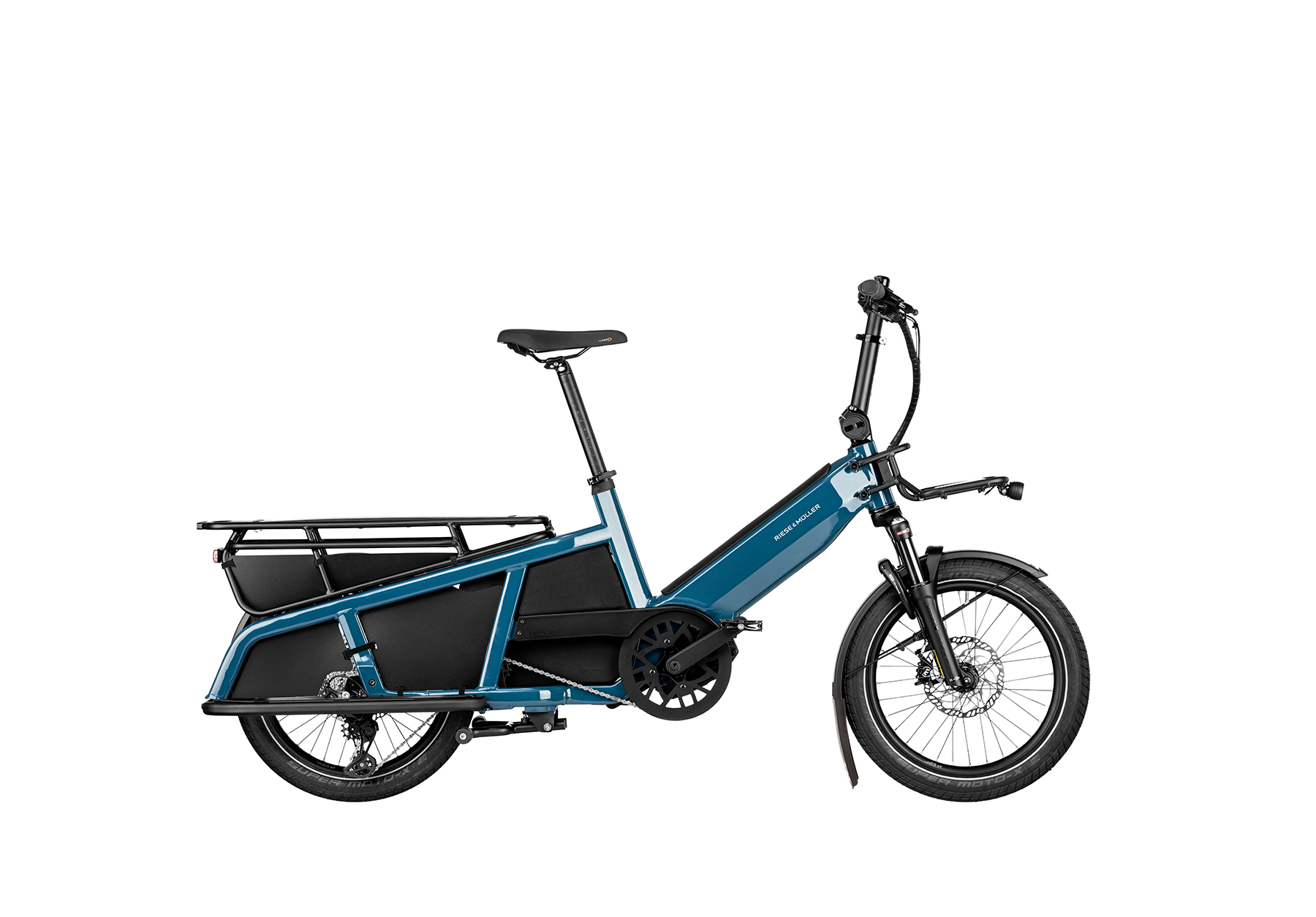 Petrol blue Riese & Muller Multitinker cargo bike