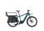  A petrolblue Riese and Muller Multicharger2 GT Vario cargo bike with safetybar