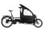  A black Riese and Muller Transporter2 65 Vario cargo bike with child cover