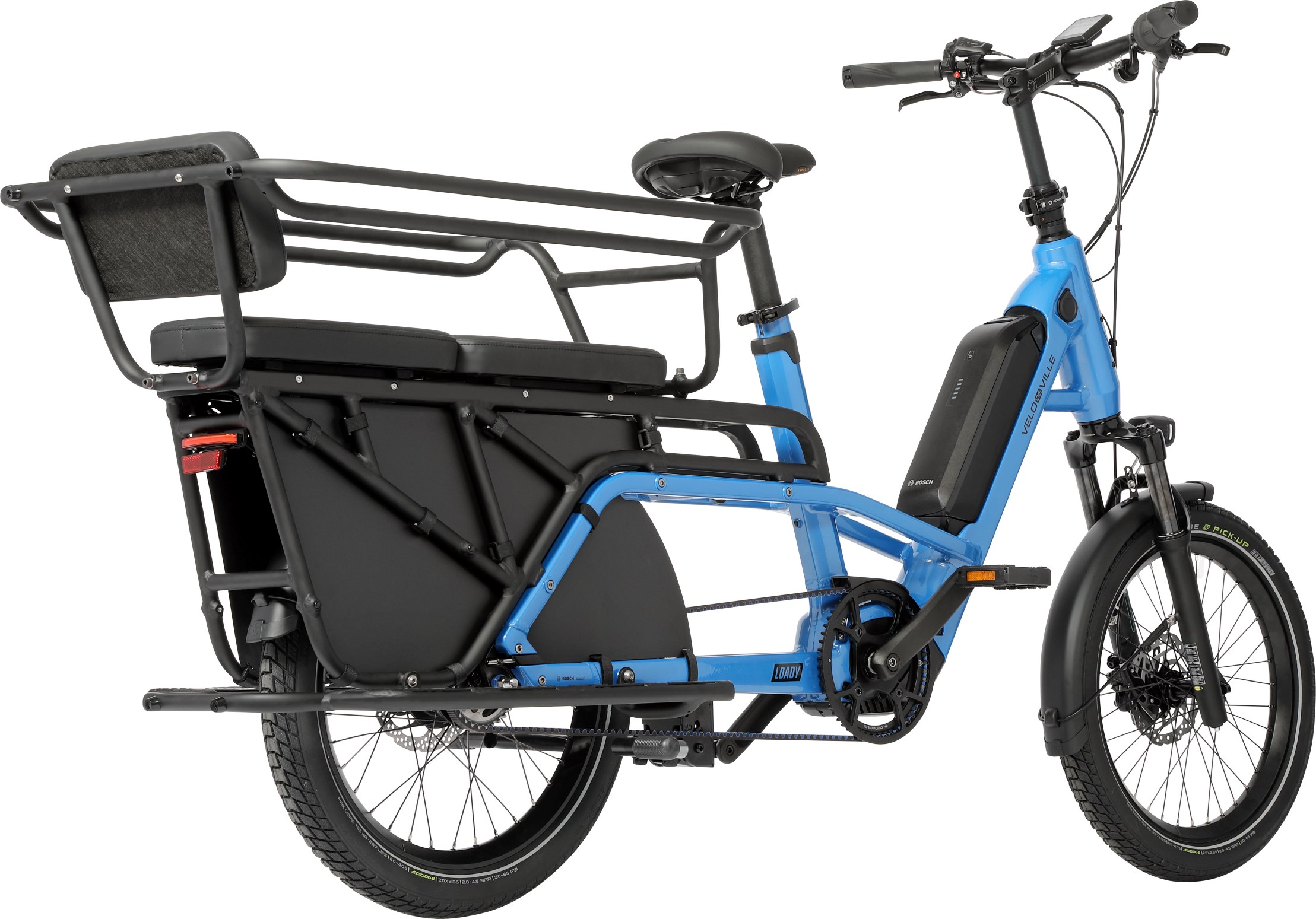 Ocean blue Velo De Ville Loady cargo bike