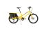 A yellow Yuba Kombi cargo bike