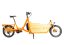 A orange Yuba Supercargo CL cargo bike