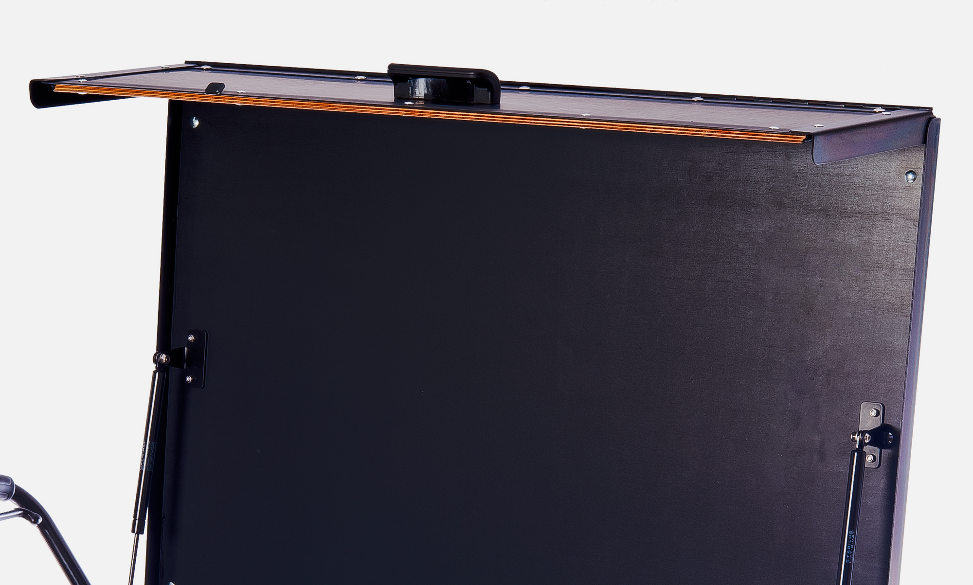 The open lid of a Christiania Post Box