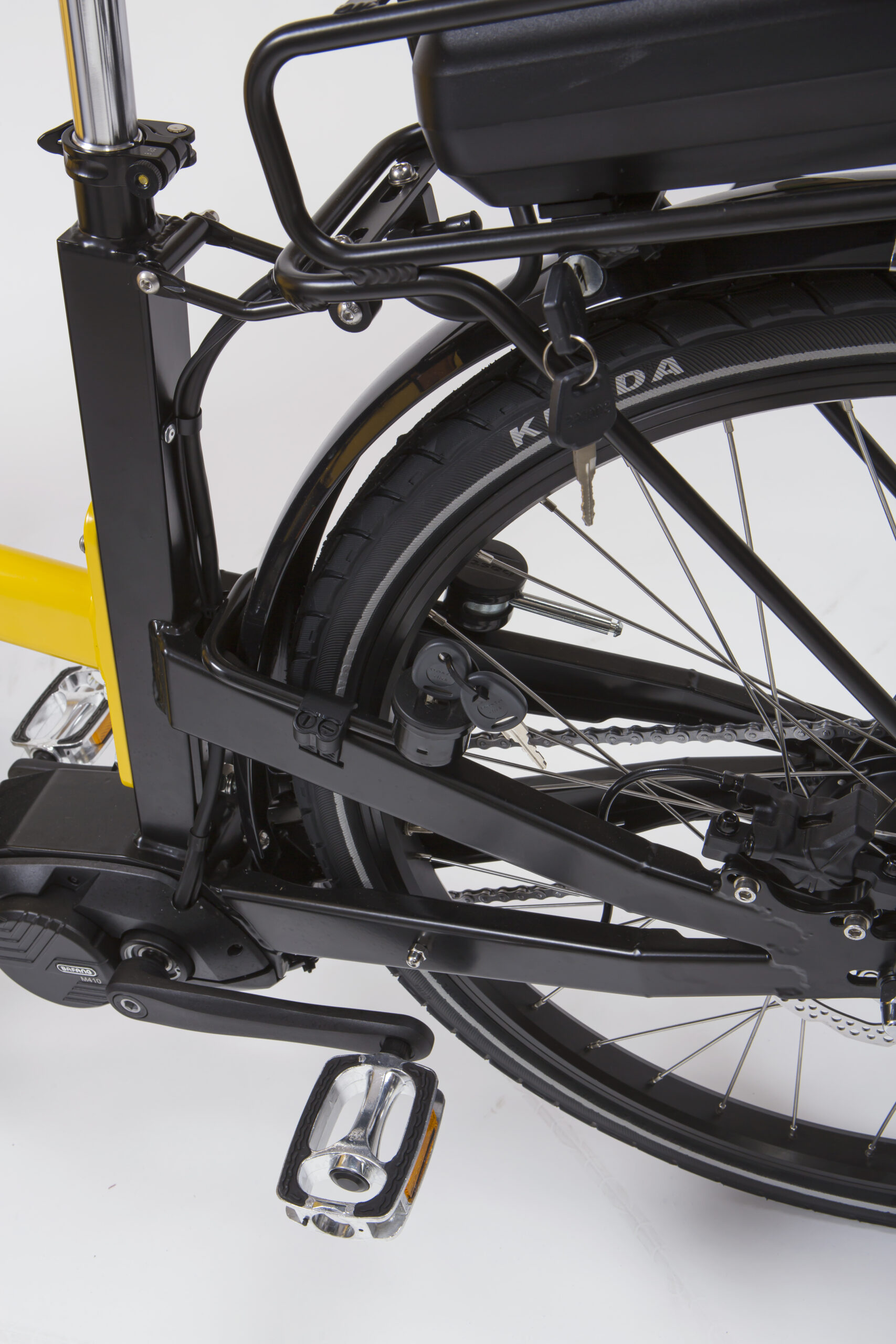 Close up of the drive of a Nihola Family Gen 2 cargo bike
