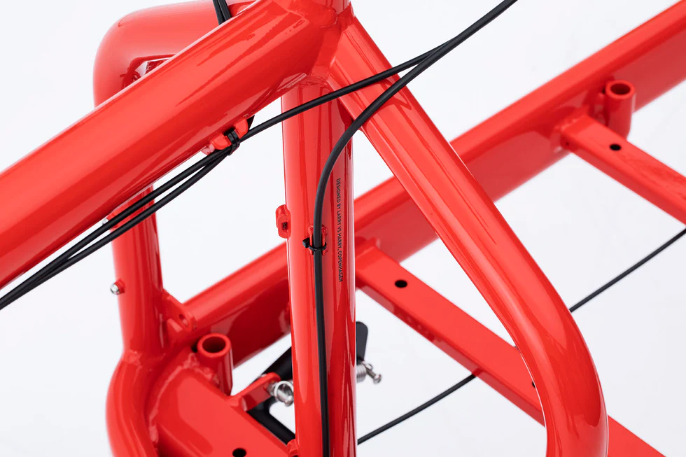 Close up of BullitX Mayor Tom Cargo bike frame