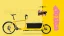 Showcase of the Bollocks colour (yellow) of the Bullitt cargo bike