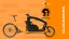Showcase of the Clockwork colour (orange) of the Bullitt cargo bike