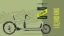 Showcase of the Lizard King colour (khaki) of the Bullitt cargo bike