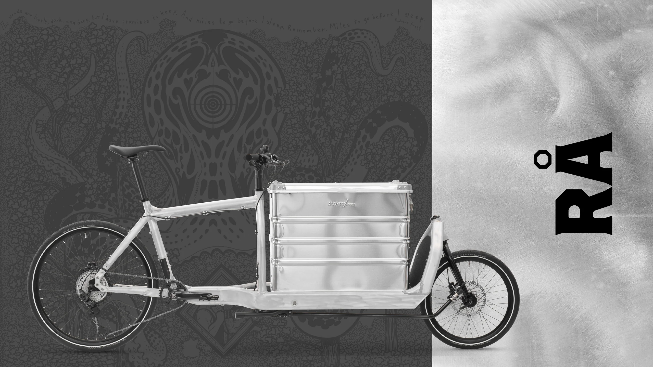 Showcase of the Raw colour of the Bullitt cargo bike