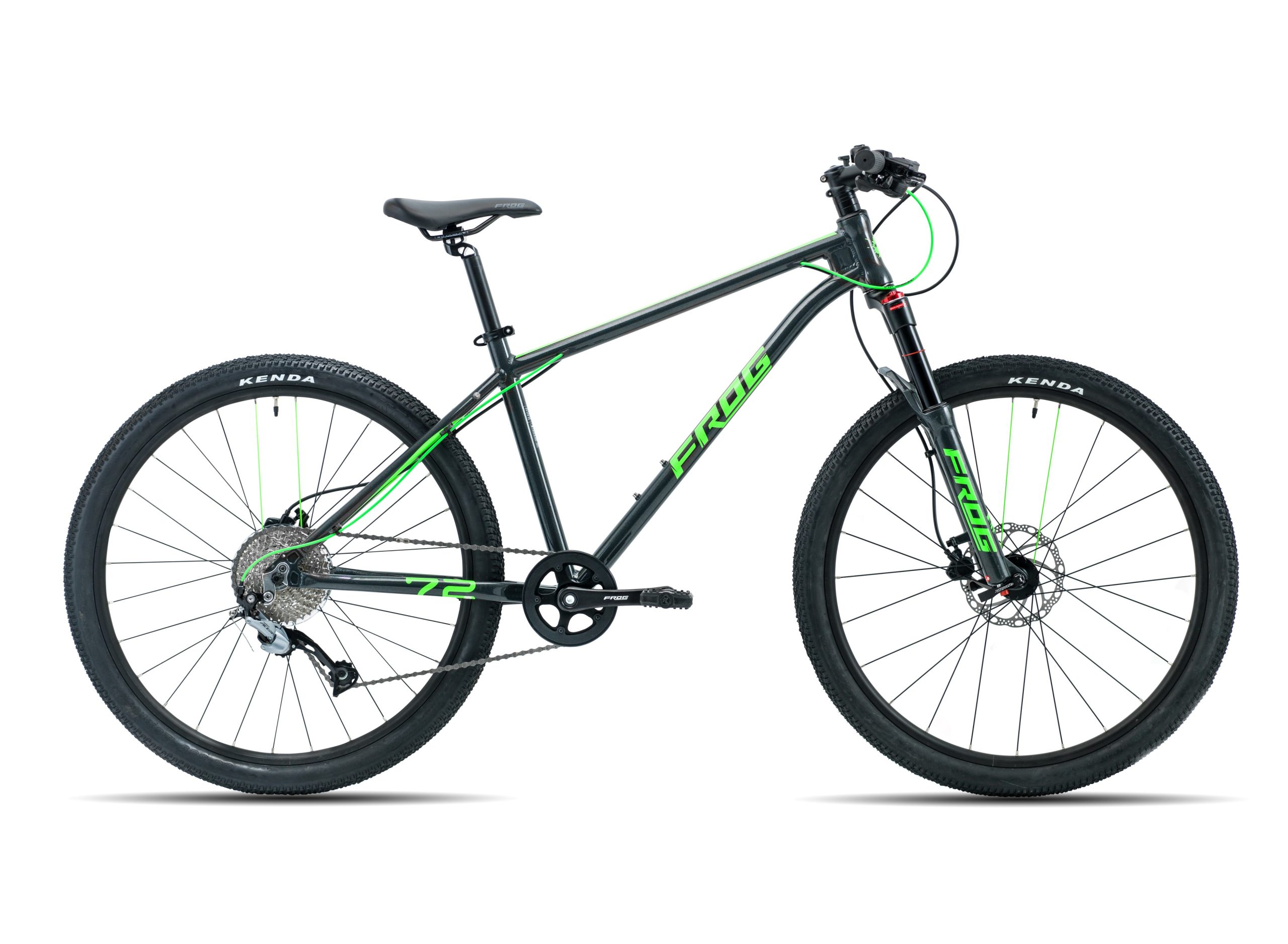 Neon Green Frog Mountain 72 bike