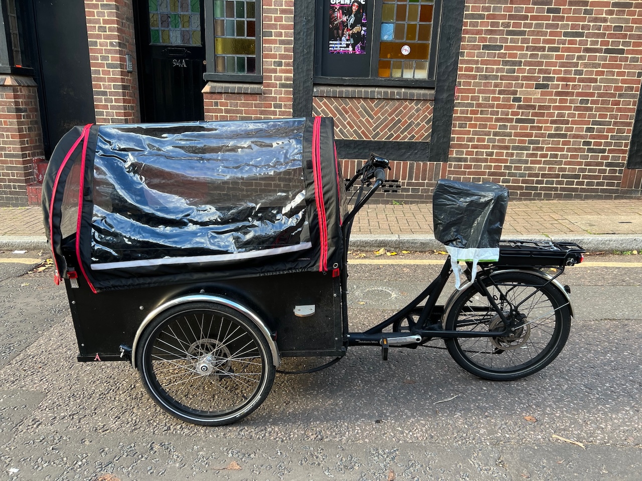 Christiania rear-drive electric bike seats up to 4 children